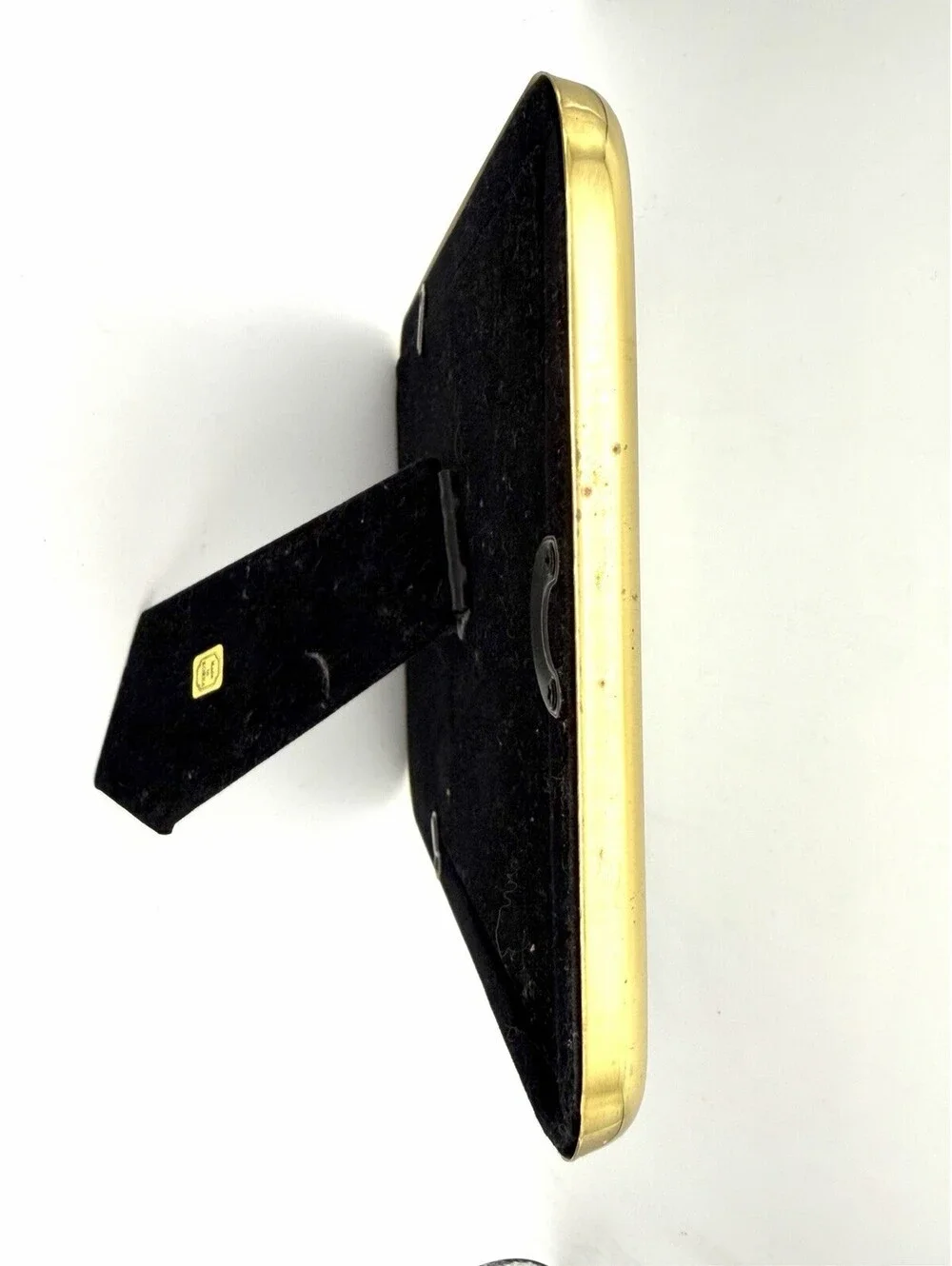 Vintage Rounded Edge Brass Photo Picture Frame 3 × 5 ~ GREAT!